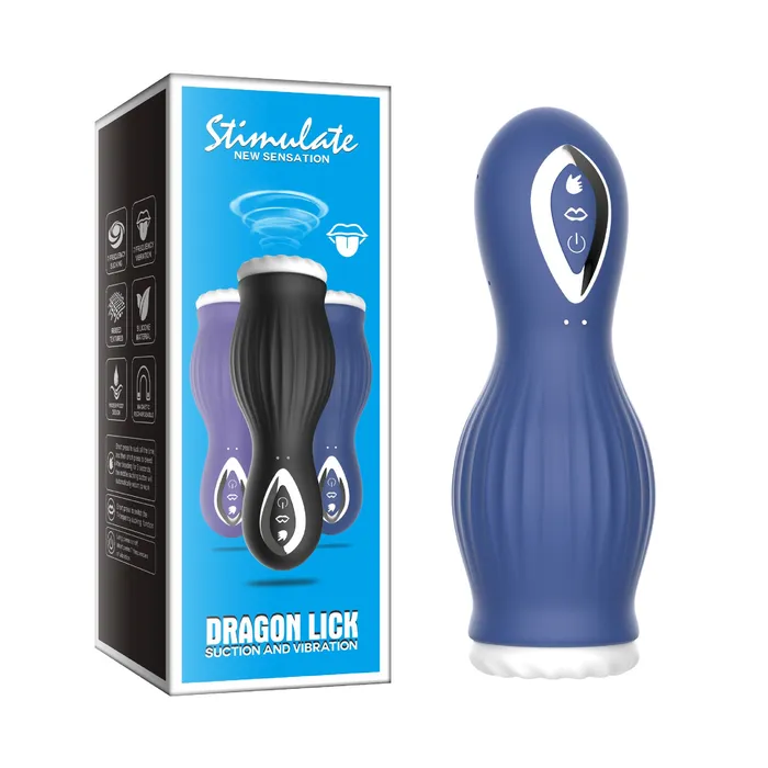 Male Sex Toys MY MY Dragon lick suction and vibration male penis masturbator