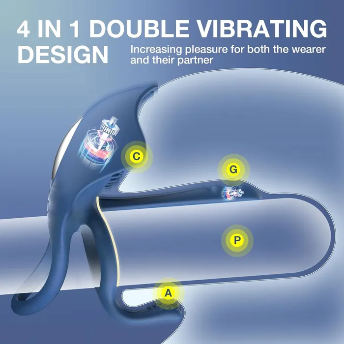 Male Sex Toys SVAKOM SVAKOM BARZILLAI 3Spot stimulation cock ring with APP