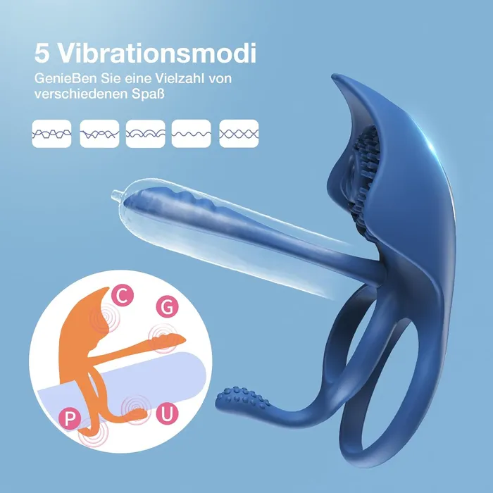 Male Sex Toys SVAKOM SVAKOM BARZILLAI 3Spot stimulation cock ring with APP