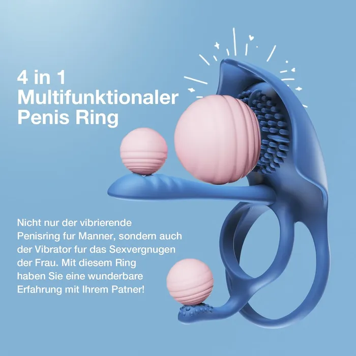 Male Sex Toys SVAKOM SVAKOM BARZILLAI 3Spot stimulation cock ring with APP