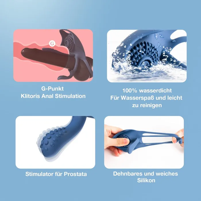 Male Sex Toys SVAKOM SVAKOM BARZILLAI 3Spot stimulation cock ring with APP