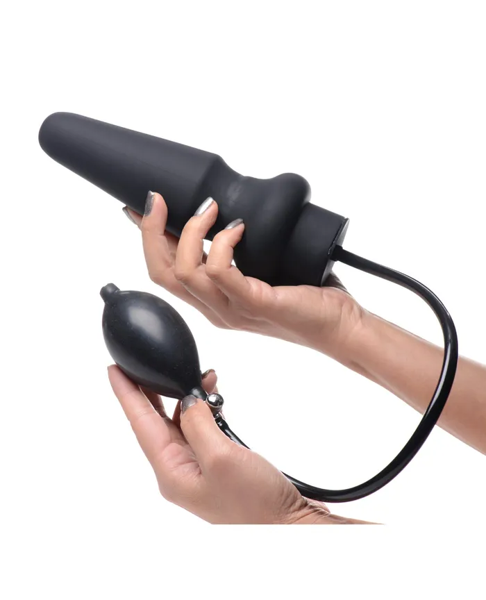Master Series AssPand Inflatable Silicone Anal Plug Black Master Series Anal Master Series AssPand Inflatable Silicone Anal Plug Black Master Series Anal