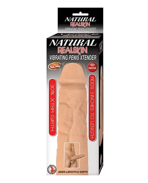 Natural Realskin Vibrating Penis Xtender Nasstoys Male Sex Toys