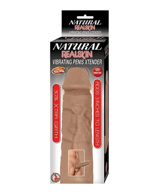 Natural Realskin Vibrating Penis Xtender Nasstoys Male Sex Toys Natural Realskin Vibrating Penis Xtender Nasstoys Male Sex Toys