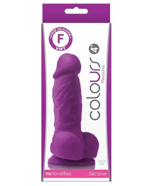NS Novelties Colours Pleasures 4 Dong with Balls Suction Cup Dildos NS Novelties Colours Pleasures 4 Dong with Balls Suction Cup Dildos