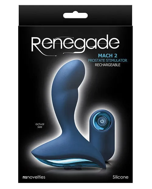 NS Novelties Renegade Mach II with Remote Blue Male Sex Toys