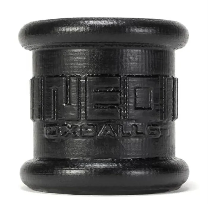 Oxballs Anal Neo 2 Inch Tall Ball Stretcher Squishy Silicone Black