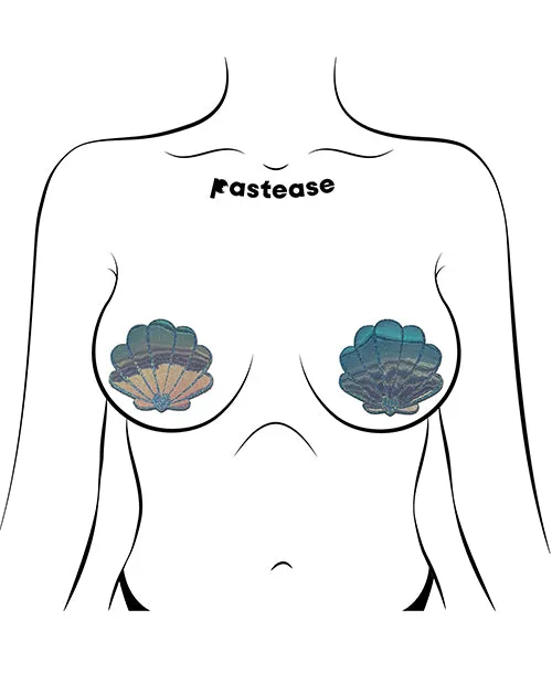 Pastease Opalescent Mermaid Shells Seafoam Blue OS Pastease Vibrators