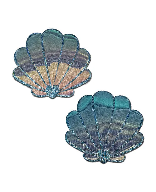 Pastease Opalescent Mermaid Shells Seafoam Blue OS Pastease Vibrators