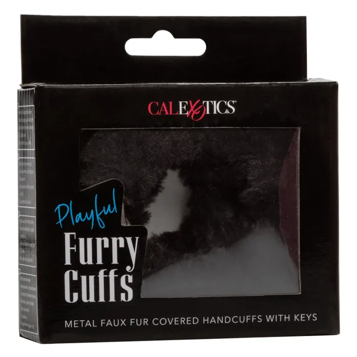 Playful Furry Cuffs Black Calexotics Anal Playful Furry Cuffs Black Calexotics Anal