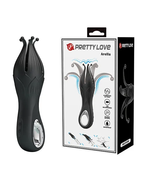 Pretty Love Arella Multi Petal Stimulator Black Pretty Love Vibrators