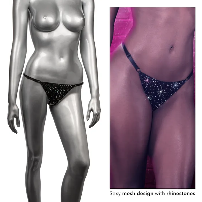 Radiance Crotchless Thong One Size Black Calexotics Teddies And Bodies Radiance Crotchless Thong One Size Black Calexotics Teddies And Bodies