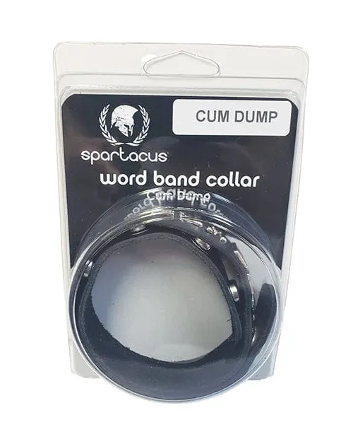 Restraints Spartacus Spartacus Cum Dump Leather Collar Black