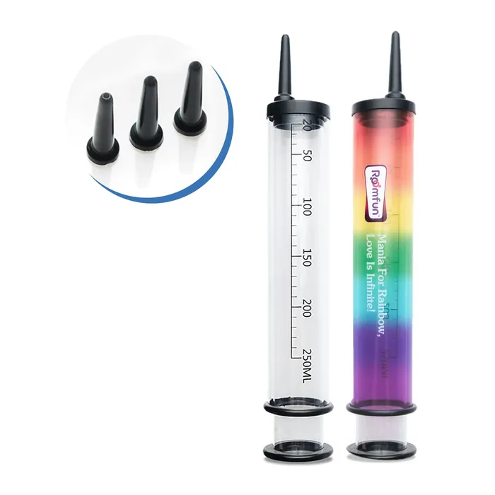 Roofun Anal Cleaner with relaceable needles 280ml large capacity 4mm water outlet ROOMFUN Male Sex Toys