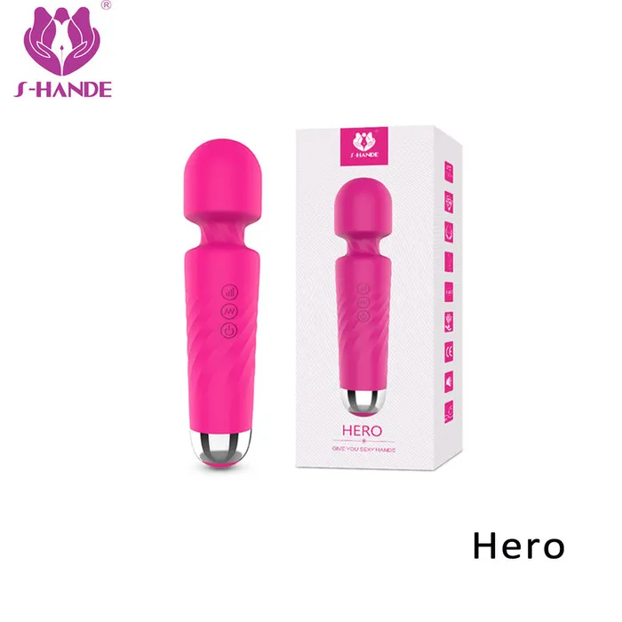 SHD Female Sex Toys Shande Hero S218 Rechargeable Personal Neck Head Massager Vibrator SHD Female Sex Toys Shande Hero S218 Rechargeable Personal Neck Head Massager Vibrator