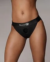 Shots Ouch Vibrating Strap On Panty Harness with open Back Black Shots America Female Sex Toys Shots Ouch Vibrating Strap On Panty Harness with open Back Black Shots America Female Sex Toys