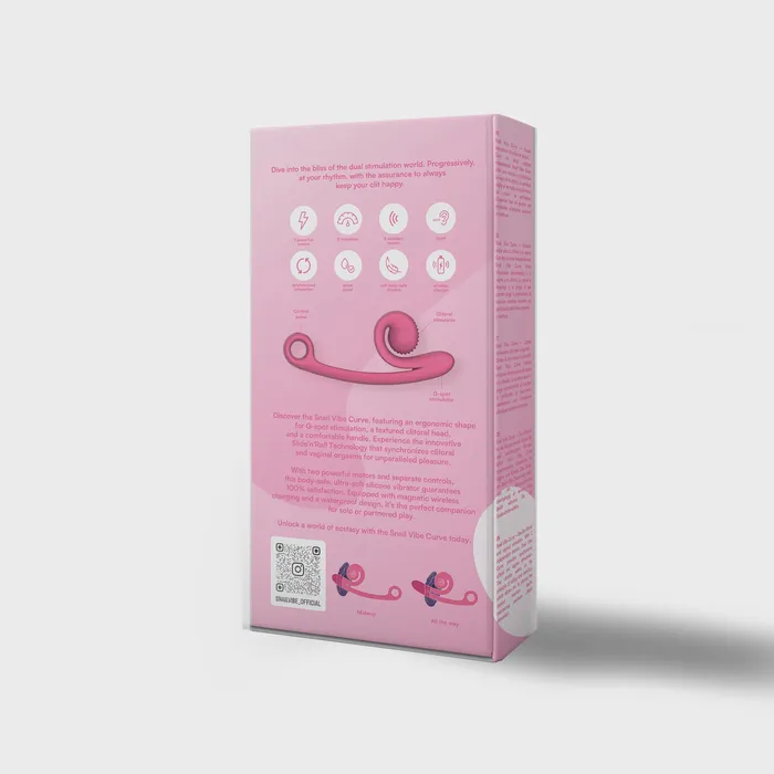 Snail Vibe Vibrators Snail Vibe Curve Pink