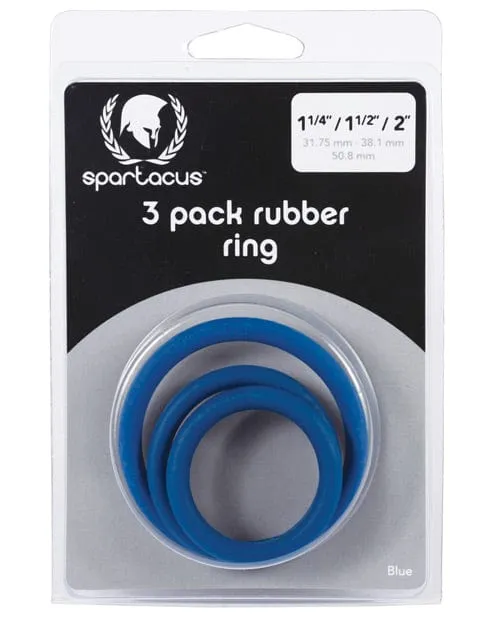 Spartacus Male Sex Toys Spartacus Rubber Cock Ring Set
