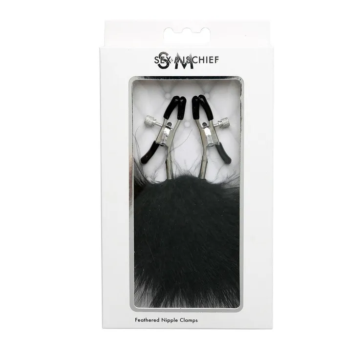 SportsheetsSex Mischief Nipple Clitoral Toys Feathered Nipple Clamps