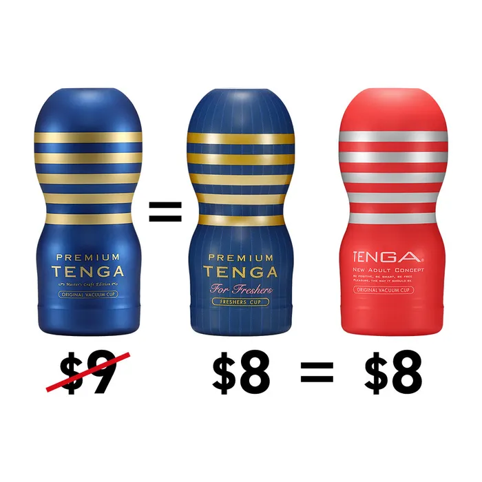 TENGA Male Sex Toys PREMIUM TENGA FRESHERS CUP