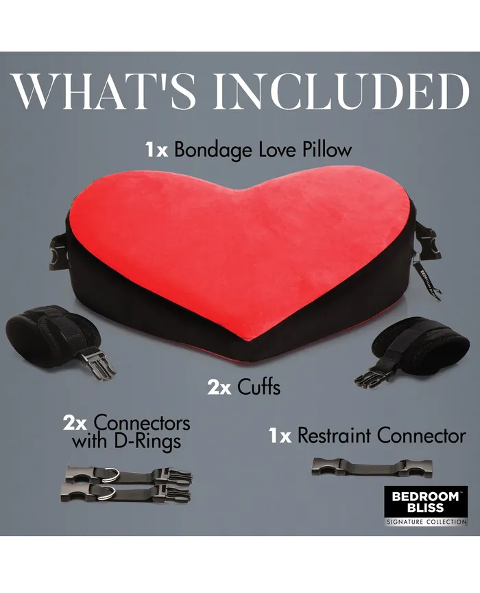 Vibrators Bedroom Bliss Bondage Love Pillow XR Brands Vibrators Bedroom Bliss Bondage Love Pillow XR Brands
