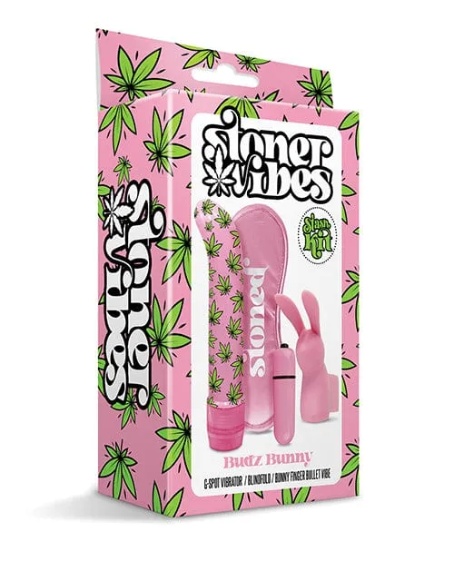 Vibrators Prints Charming Stoner Vibes Budz Bunny Stash Kit Pink