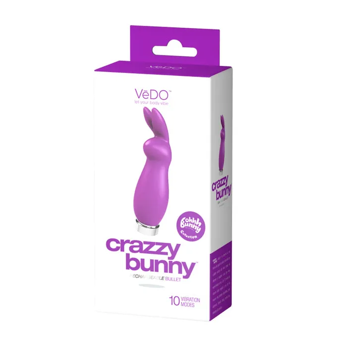 Vibrators VeDO Crazzy Bunny Rechargeable Bullet Perfectly Purple