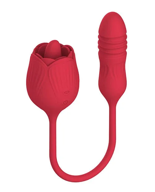 Vibrators Voodoo Voodoo Beso Tongue N Cheek Red