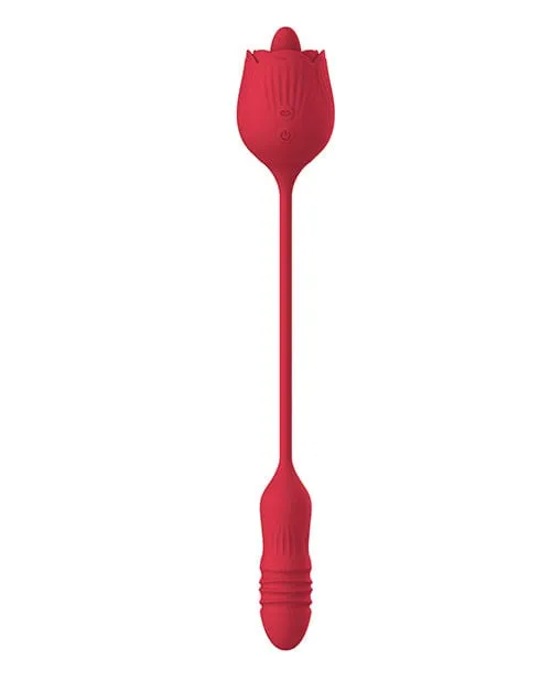 Vibrators Voodoo Voodoo Beso Tongue N Cheek Red