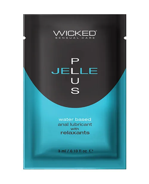 Wicked Sensual Care Jelle Plus Water Based Anal Lubricant with Relaxants 1 oz Wicked Sensual Care Male Sex Toys