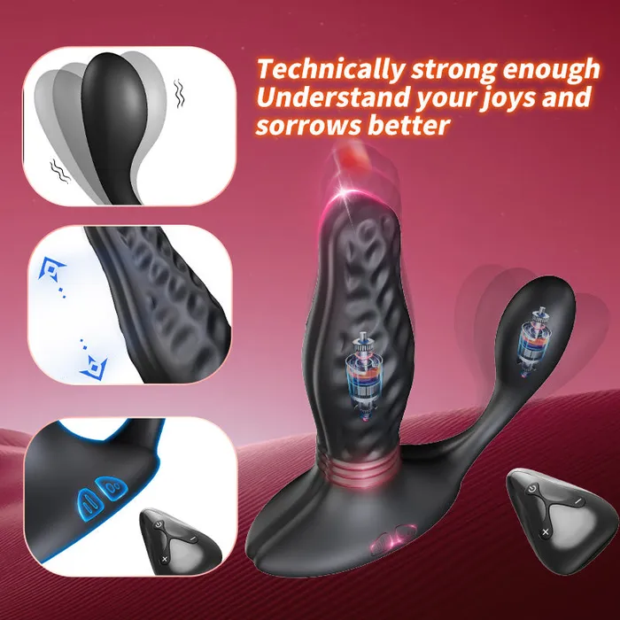 yeain Male Sex Toys YEAINYezakura Diamond drill butt anal plug vibrator with romove control