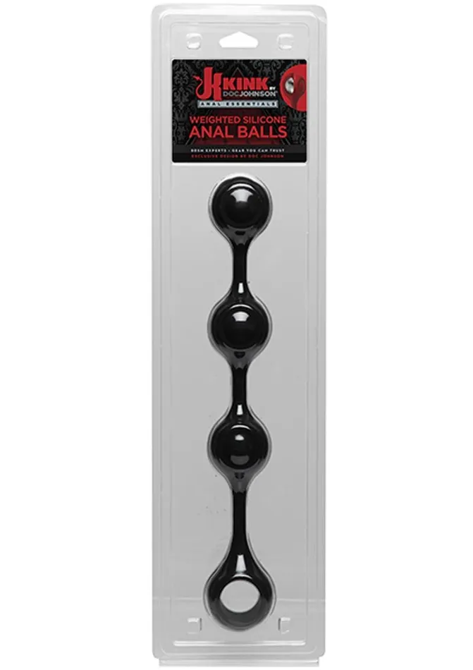 Anal Kink Kink Anal Essentials Weighted Silicone Beaded Anal Balls