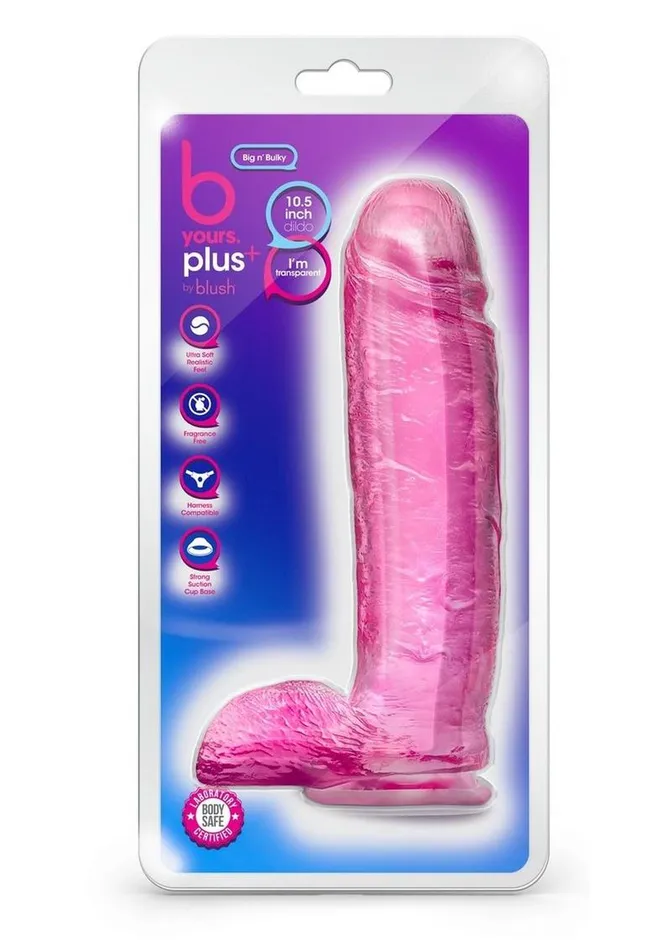 B Yours B Yours Plus Big N Bulky Realistic Dildo with Suction Cup Female Sex Toys