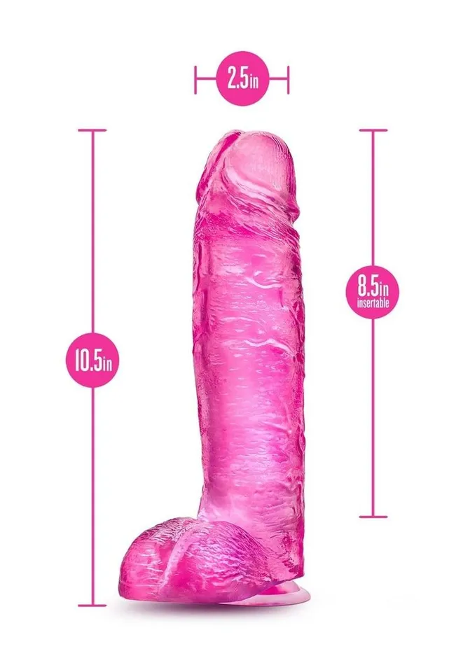 B Yours B Yours Plus Big N Bulky Realistic Dildo with Suction Cup Female Sex Toys