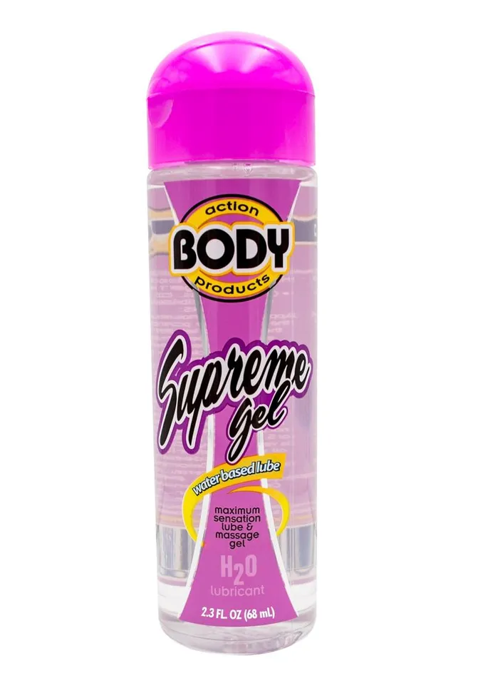 Body Action Products Body Action Supreme Gel Water Based Lubricant Anal