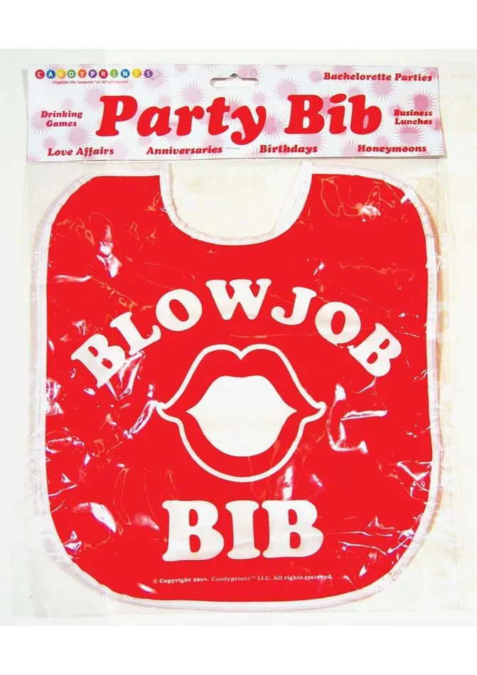 Candyprints Party Vibrators Candyprints Party Bib Blow Job