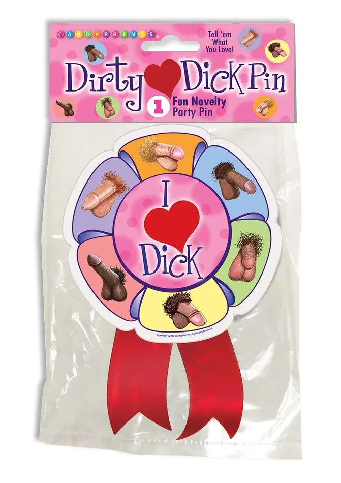Candyprints Party Vibrators I Love Dicks Wearable Pin