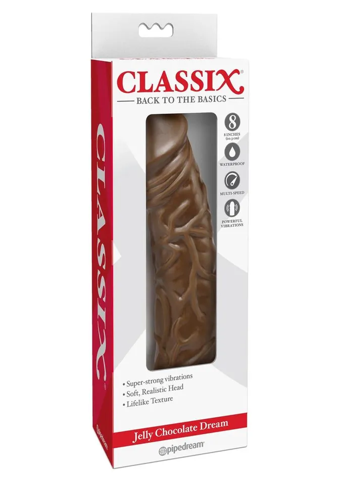 Classix Vibrators Classix Jelly Chocolate Dream No 2 Realistic Vibrating Dildo