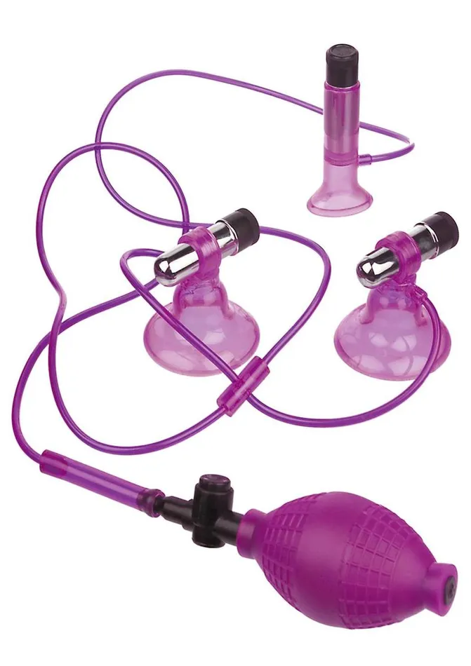 Couples Fetish Fantasy Series Fetish Fantasy Series Clit and Nipple Vibrating Triple Suckers