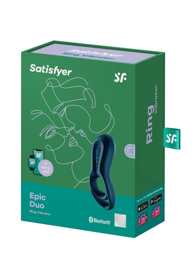 Couples Satisfyer Satisfyer Epic Duo Silicone Vibrating Cock and Ball Ring Couples Satisfyer Satisfyer Epic Duo Silicone Vibrating Cock and Ball Ring