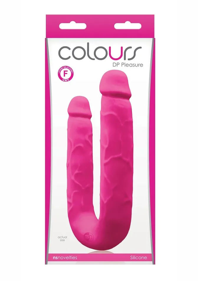 Dildos Colours Colours DP Pleasures Silicone Double Dildo Dildos Colours Colours DP Pleasures Silicone Double Dildo
