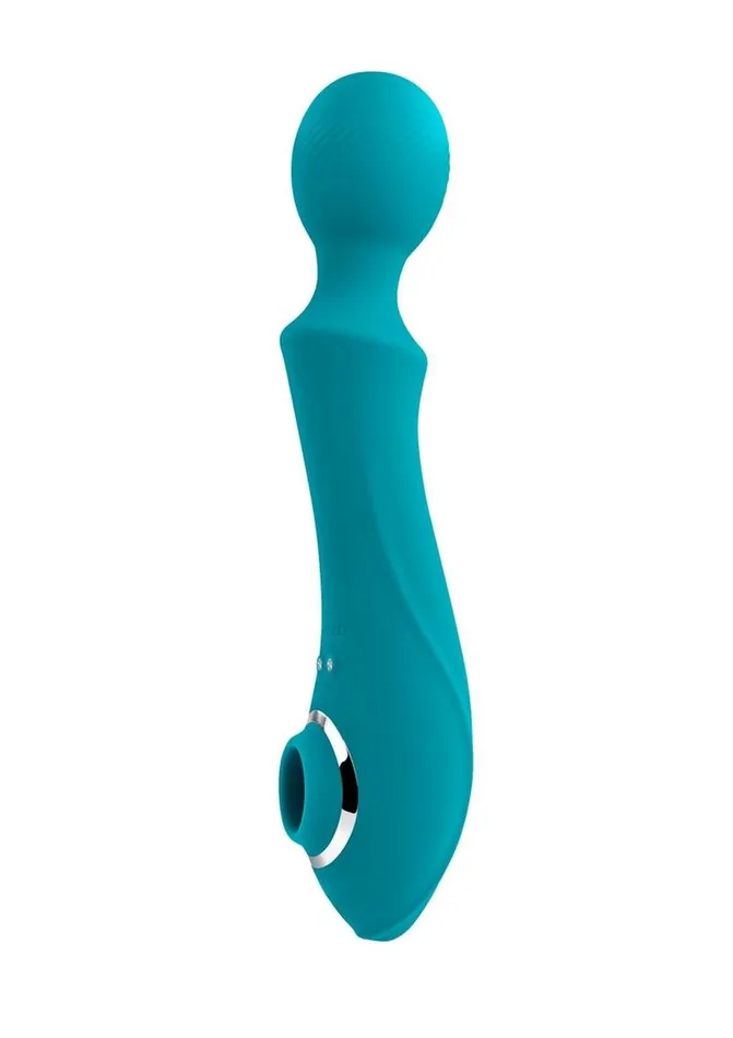 Evolved Female Sex Toys Wanderful Sucker Rechargeable Silicone Bodywand and Clitoral Stimulator