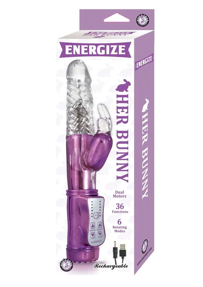 Female Sex Toys Energize Energize Her Bunny 1 Dual Motor Rechargeable Rabbit Vibrator Female Sex Toys Energize Energize Her Bunny 1 Dual Motor Rechargeable Rabbit Vibrator