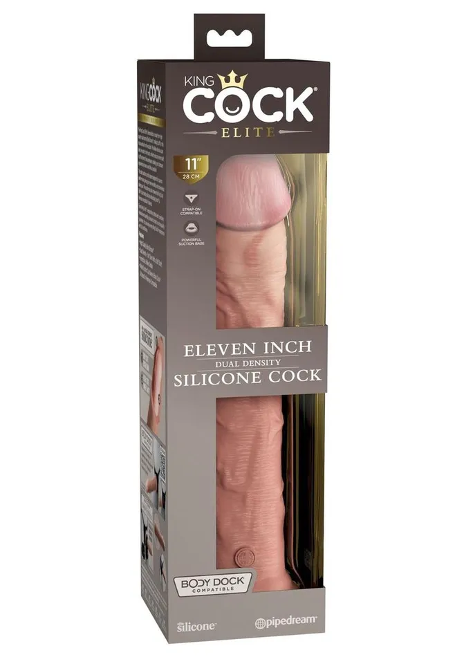 Female Sex Toys King Cock Elite Dual Density Silicone Dildo King Cock