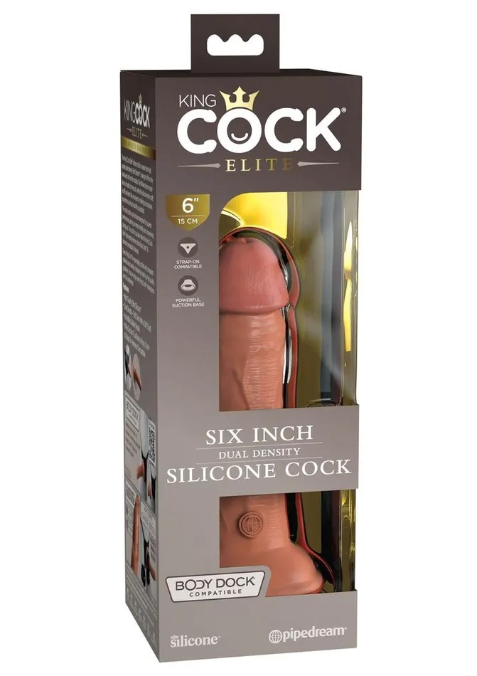 Female Sex Toys King Cock Elite Dual Density Silicone Dildo King Cock