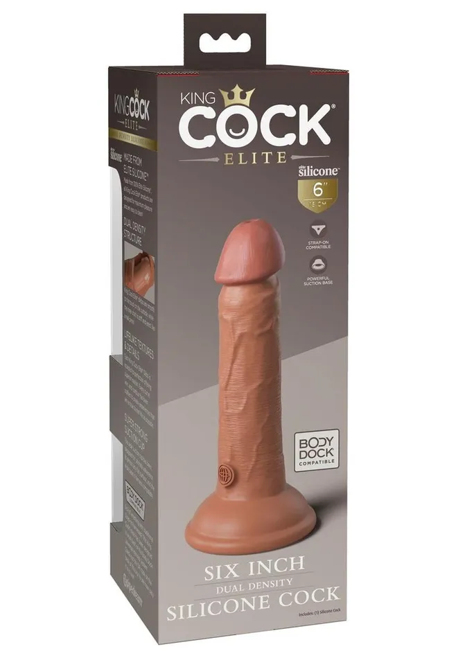 Female Sex Toys King Cock Elite Dual Density Silicone Dildo King Cock