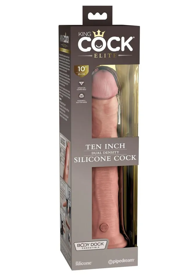 Female Sex Toys King Cock Elite Dual Density Silicone Dildo King Cock