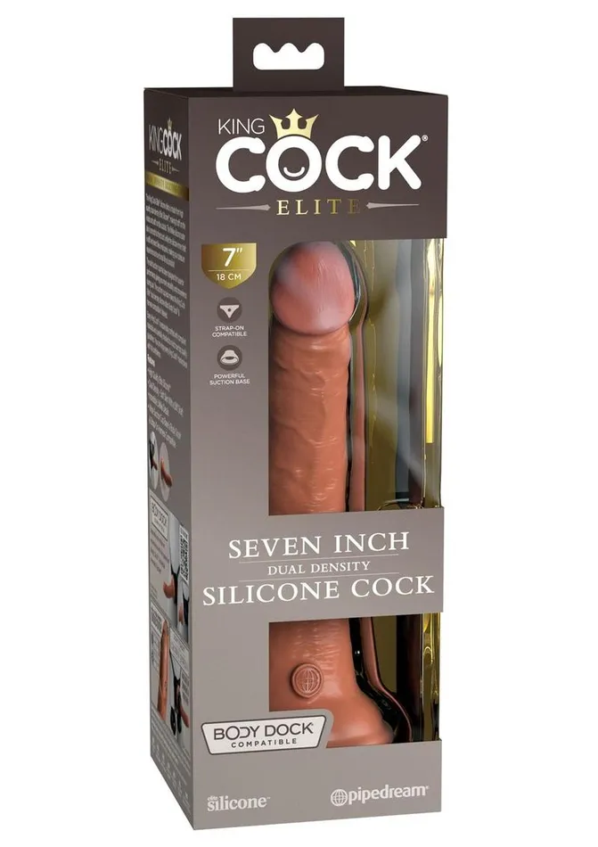 Female Sex Toys King Cock Elite Dual Density Silicone Dildo King Cock