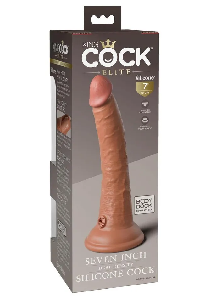 Female Sex Toys King Cock Elite Dual Density Silicone Dildo King Cock