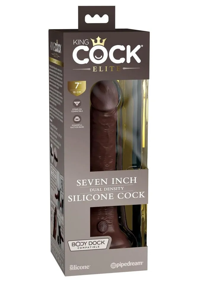 Female Sex Toys King Cock Elite Dual Density Silicone Dildo King Cock